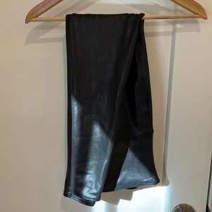 Never worn Spanx faux leather leggings